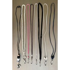Lot of Eight Assorted Lanyards ID Badge Event Phone Whistle Key Cruise Workplace